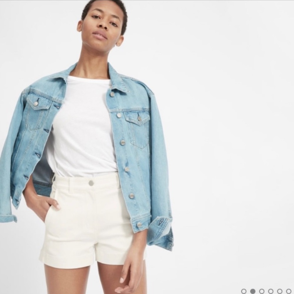 Everlane Cotton Twill Short White - Size 00